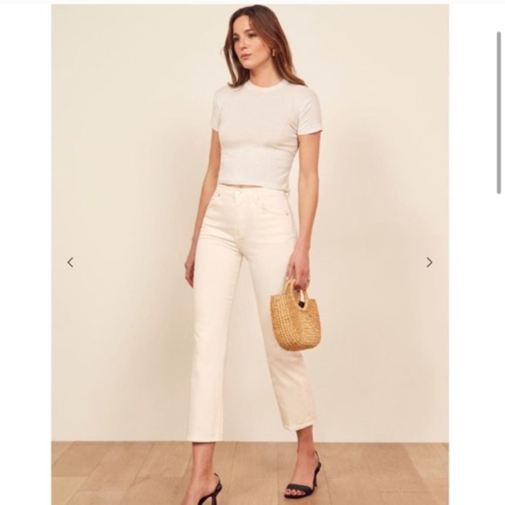 ivory reformation jeans